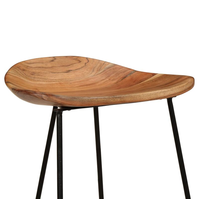 Casa si Gradina - Mobilier - Scaune si fotolii - Scaune - Scaune de bar, 2 buc., lemn masiv de acacia - Infinity.ro