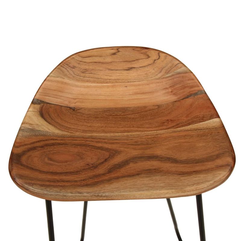 Casa si Gradina - Mobilier - Scaune si fotolii - Scaune - Scaune de bar, 2 buc., lemn masiv de acacia - Infinity.ro