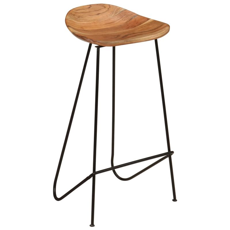 Casa si Gradina - Mobilier - Scaune si fotolii - Scaune - Scaune de bar, 2 buc., lemn masiv de acacia - Infinity.ro