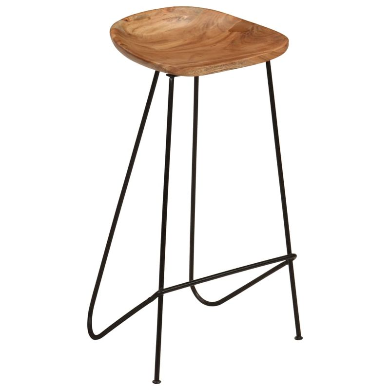 Casa si Gradina - Mobilier - Scaune si fotolii - Scaune - Scaune de bar, 2 buc., lemn masiv de acacia - Infinity.ro