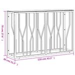 Casa si Gradina - Mobilier - Comode si corpuri - Console - Masa consola, argintiu, 110x30x70 cm, otel inoxidabil si sticla - Infinity.ro