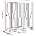 Casa si Gradina - Mobilier - Mese si birouri - Masute de cafea - Masuta de cafea, auriu, otel inoxidabil si lemn masiv reciclat - Infinity.ro