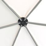 Casa si Gradina - Gradina si terasa - Umbrele si pavilioane - Umbrele - Copertina pliabila hexagonala, 6 pereti, alb crem, 3,6 x 3,1 m - Infinity.ro