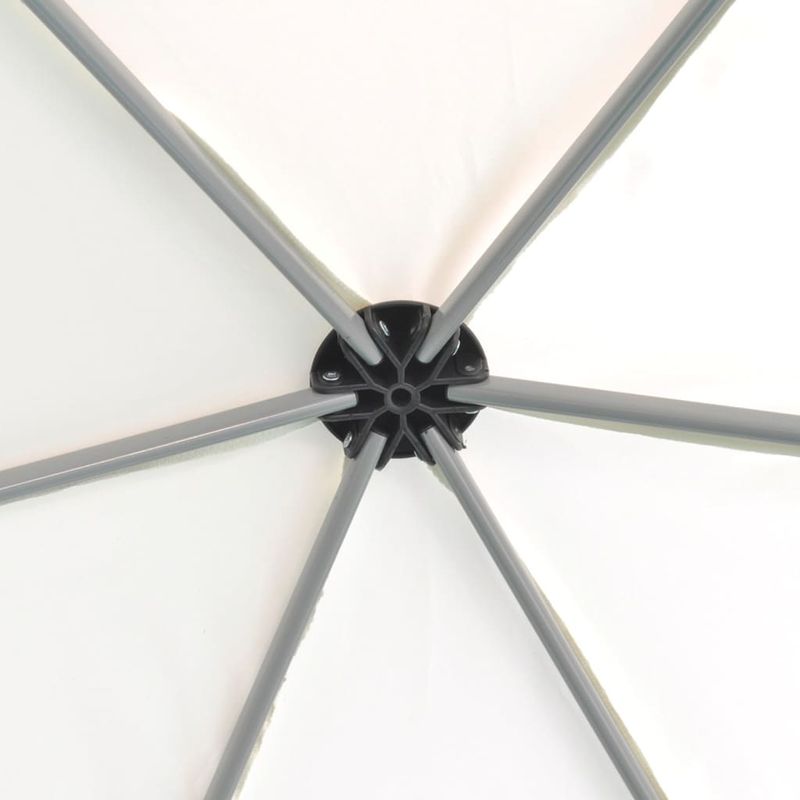 Casa si Gradina - Gradina si terasa - Umbrele si pavilioane - Umbrele - Copertina pliabila hexagonala, 6 pereti, alb crem, 3,6 x 3,1 m - Infinity.ro