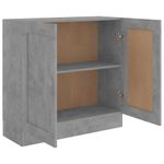 Casa si Gradina - Mobilier - Biblioteci si rafturi - Biblioteci - Biblioteca, gri beton, 82,5 x 30,5 x 80 cm, PAL - Infinity.ro