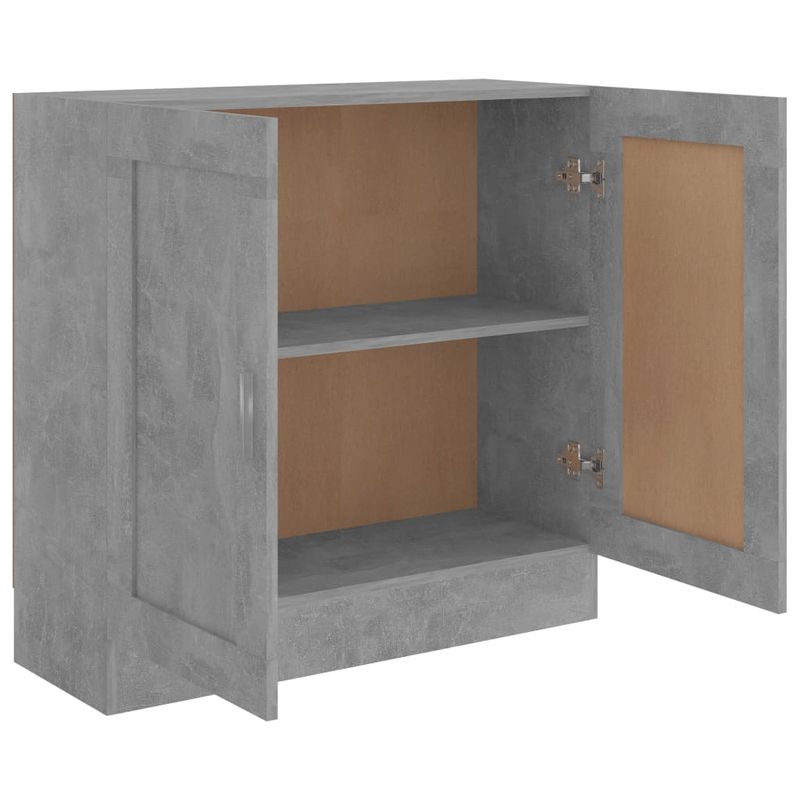 Casa si Gradina - Mobilier - Biblioteci si rafturi - Biblioteci - Biblioteca, gri beton, 82,5 x 30,5 x 80 cm, PAL - Infinity.ro