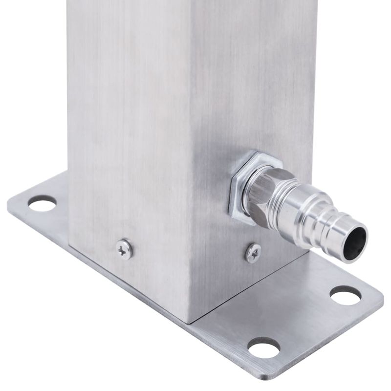 Casa si Gradina - Gradinarit si plante - Instalatii si accesorii pentru irigatii - Furtunuri de gradina si accesorii - Coloana de apa de gradina, 60 cm, otel inoxidabil, patrat - Infinity.ro