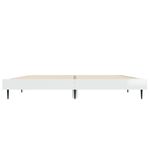Casa si Gradina - Mobilier - Paturi si accesorii - Paturi - Cadru de pat, alb extralucios, 140x190 cm, lemn prelucrat - Infinity.ro