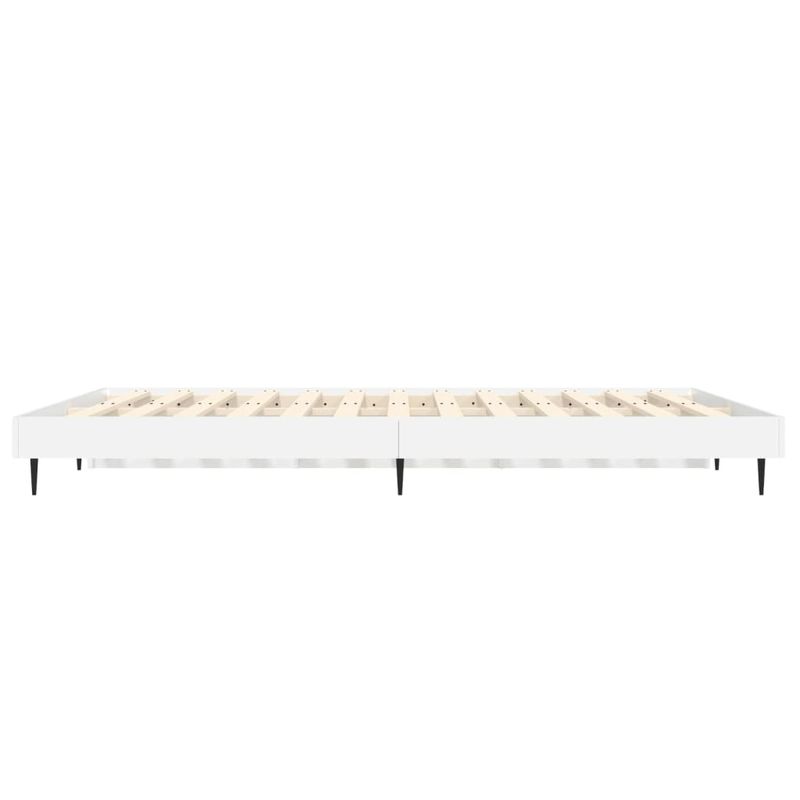 Casa si Gradina - Mobilier - Paturi si accesorii - Paturi - Cadru de pat, alb extralucios, 140x190 cm, lemn prelucrat - Infinity.ro