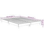 Casa si Gradina - Mobilier - Paturi si accesorii - Paturi - Cadru de pat, alb extralucios, 140x190 cm, lemn prelucrat - Infinity.ro
