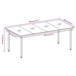 Casa si Gradina - Gradina si terasa - Mobilier exterior - Seturi mobila gradina - Set mobilier de gradina, 7 piese, gri - Infinity.ro