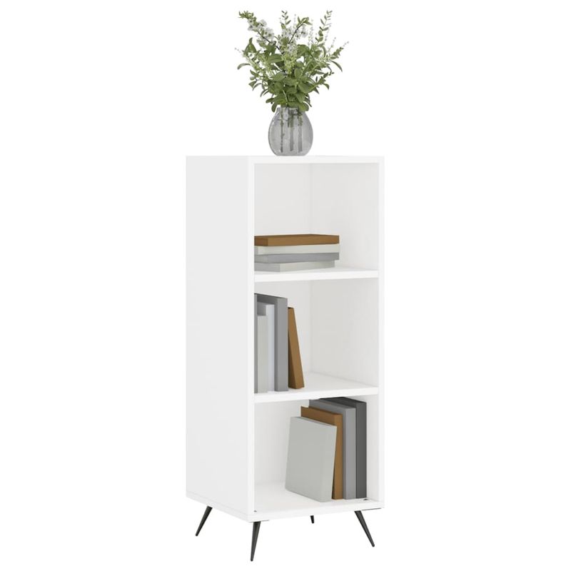 Casa si Gradina - Mobilier - Comode si corpuri - Comode - Dulap cu rafturi, alb, 34,5x32,5x90 cm, lemn compozit - Infinity.ro