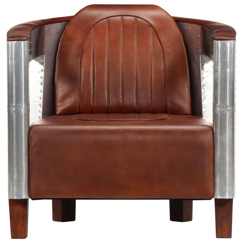Casa si Gradina - Mobilier - Scaune si fotolii - Fotolii - Fotoliu aviator, maro, piele naturala - Infinity.ro