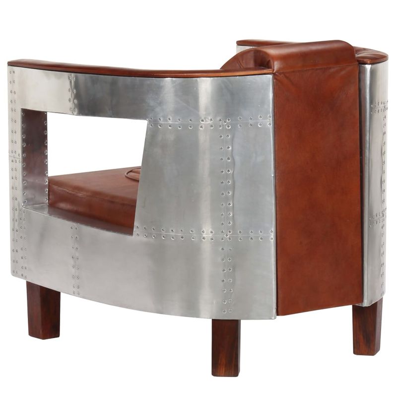 Casa si Gradina - Mobilier - Scaune si fotolii - Fotolii - Fotoliu aviator, maro, piele naturala - Infinity.ro
