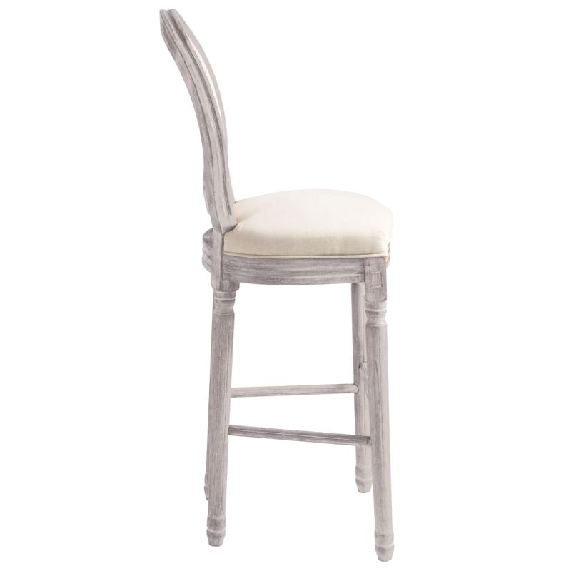 Casa si Gradina - Mobilier - Scaune si fotolii - Scaune - Scaune de bar, 2 buc., alb, panza - Infinity.ro