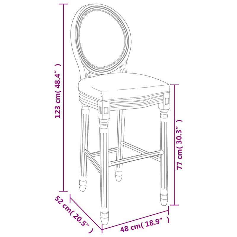 Casa si Gradina - Mobilier - Scaune si fotolii - Scaune - Scaune de bar, 2 buc., alb, panza - Infinity.ro