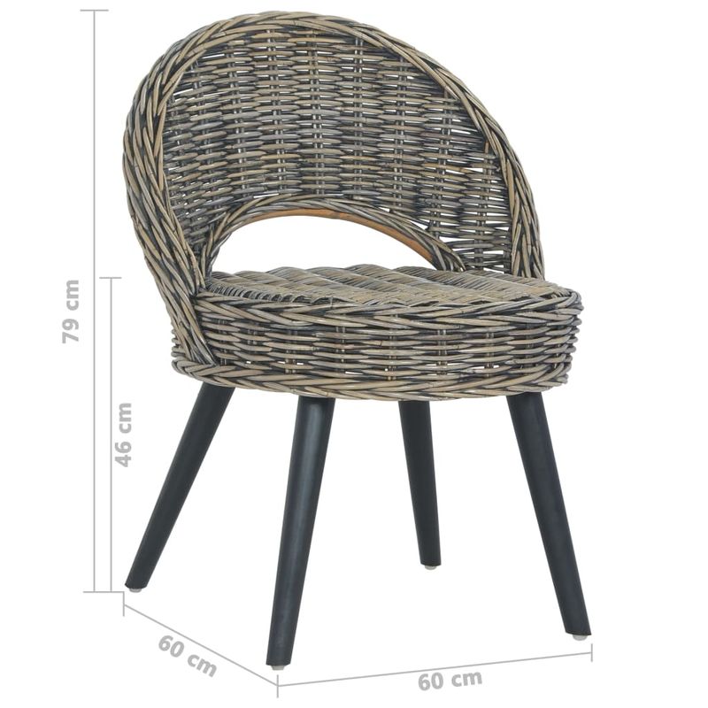 Casa si Gradina - Mobilier - Scaune si fotolii - Fotolii - Fotoliu, negru, ratan kubu - Infinity.ro