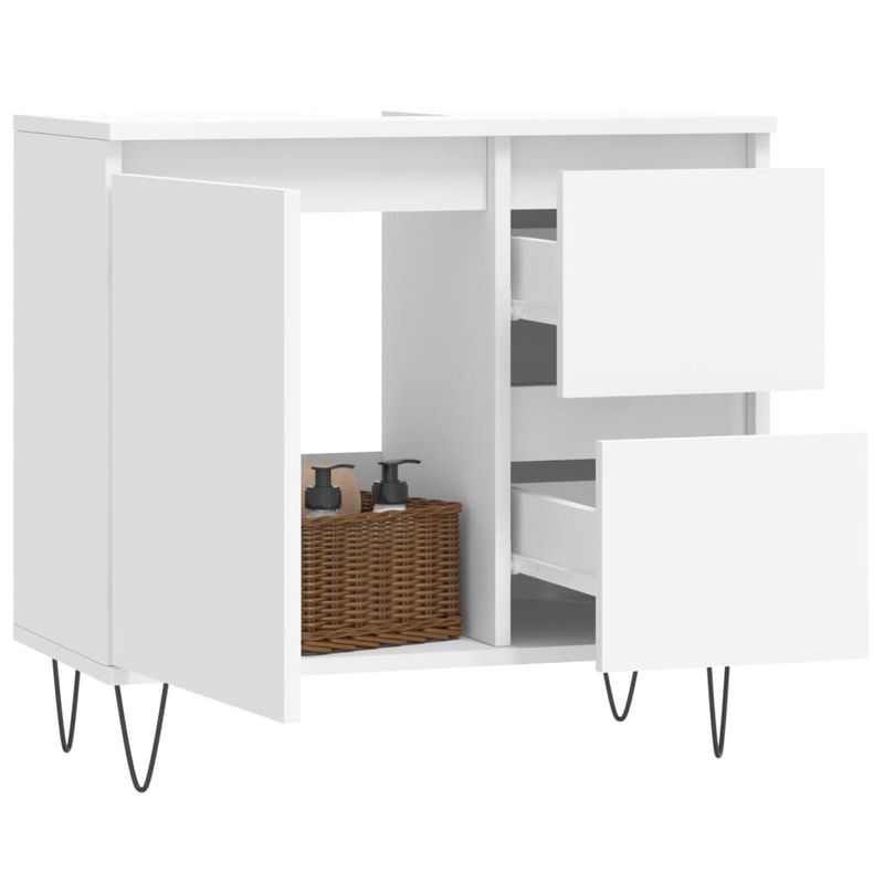 Casa si Gradina - Mobilier - Mobilier baie - Comode baie - Comoda de baie, alb, 65x33x60 cm, lemn prelucrat - Infinity.ro
