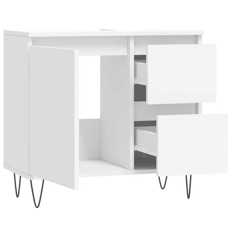 Casa si Gradina - Mobilier - Mobilier baie - Comode baie - Comoda de baie, alb, 65x33x60 cm, lemn prelucrat - Infinity.ro