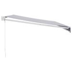 Casa si Gradina - Gradina si terasa - Umbrele si pavilioane - Pavilioane - Copertina retractabila albastru/alb, 4,5x3 m, textil/aluminiu - Infinity.ro