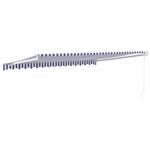 Casa si Gradina - Gradina si terasa - Umbrele si pavilioane - Pavilioane - Copertina retractabila albastru/alb, 4,5x3 m, textil/aluminiu - Infinity.ro