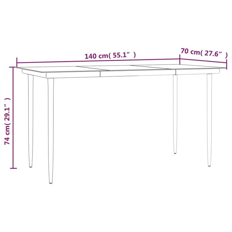 Casa si Gradina - Gradina si terasa - Mobilier exterior - Seturi mobila gradina - Set mobilier de gradina, 7 piese, negru, otel si textilena - Infinity.ro