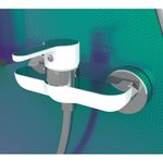 Casa si Gradina - Sanitare - Instalatii hidro - Robineti - EISL Baterie de dus DIZIANI, alb-crom - Infinity.ro