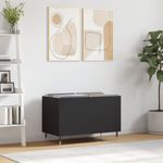 Casa si Gradina - Mobilier - Dulapuri si sifoniere - Dulapuri - Dulap pentru discuri, negru, 74,5x38x48 cm, lemn prelucrat - Infinity.ro