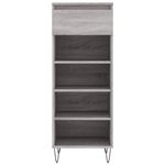 Casa si Gradina - Mobilier - Organizare si depozitare - Organizator incaltaminte - Pantofar, gri sonoma, 40x36x105 cm, lemn prelucrat - Infinity.ro