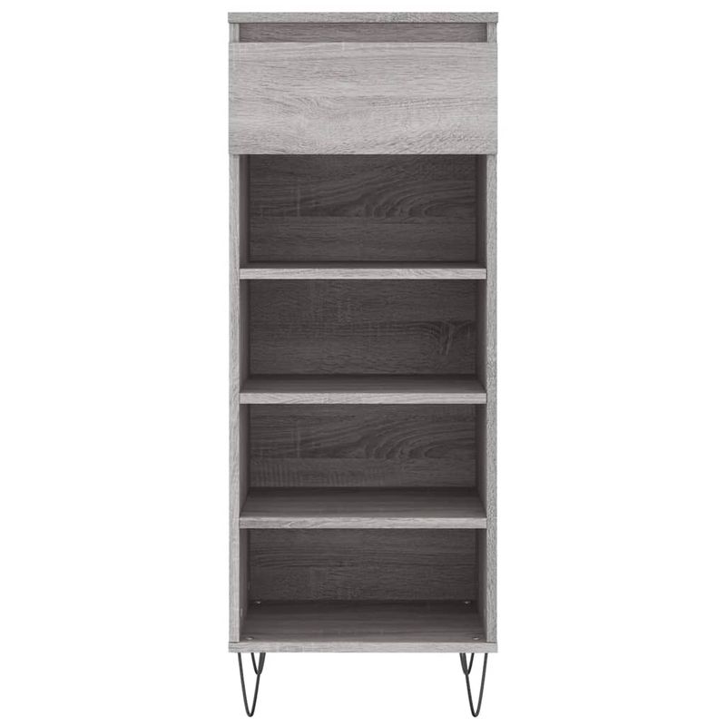 Casa si Gradina - Mobilier - Organizare si depozitare - Organizator incaltaminte - Pantofar, gri sonoma, 40x36x105 cm, lemn prelucrat - Infinity.ro
