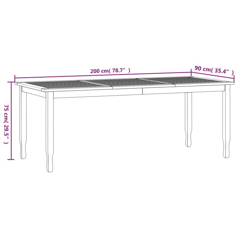 Casa si Gradina - Gradina si terasa - Mobilier exterior - Seturi mobila gradina - Set mobilier de gradina, 7 piese, lemn masiv de tec - Infinity.ro