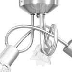 Casa si Gradina - Corpuri si surse de iluminat - Veioze si lampi - Lampadare - Lustra, abajururi de sticla transparenta, 3 becuri E14, lalea - Infinity.ro