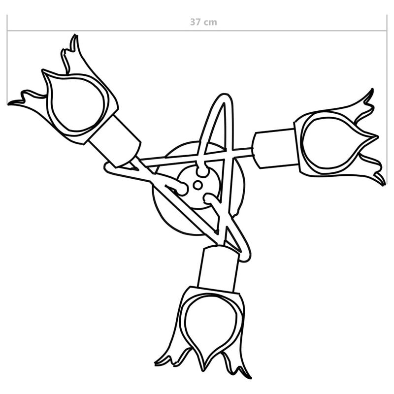 Casa si Gradina - Corpuri si surse de iluminat - Veioze si lampi - Lampadare - Lustra, abajururi de sticla transparenta, 3 becuri E14, lalea - Infinity.ro