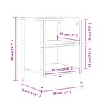 Casa si Gradina - Mobilier - Organizare si depozitare - Organizator incaltaminte - Pantofar, stejar maro, 38x35x50 cm, lemn compozit - Infinity.ro