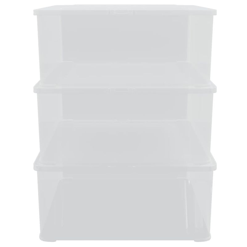 Casa si Gradina - Mobilier - Organizare si depozitare - Cutii depozitare - Cutii de depozitare din plastic, 3 buc., 25 L, stivuibile - Infinity.ro