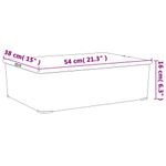 Casa si Gradina - Mobilier - Organizare si depozitare - Cutii depozitare - Cutii de depozitare din plastic, 3 buc., 25 L, stivuibile - Infinity.ro