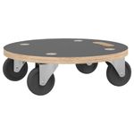 Casa si Gradina - Mobilier - Feronerie si accesorii mobila - Sasiu rulant, 2 buc., Ø38x11,5 cm, rotund - Infinity.ro