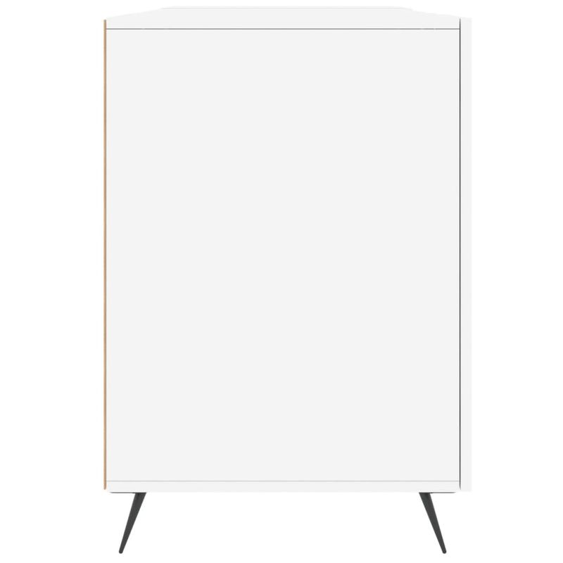 Casa si Gradina - Mobilier - Mese si birouri - Birouri - Birou, alb extralucios, 140x50x75 cm, lemn compozit - Infinity.ro