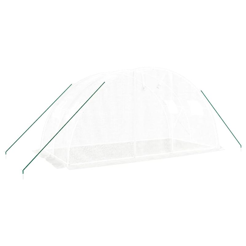 Casa si Gradina - Gradinarit si plante - Sere si solarii - Sera cu cadru din otel, alb, 8 m², 4x2x2 m - Infinity.ro