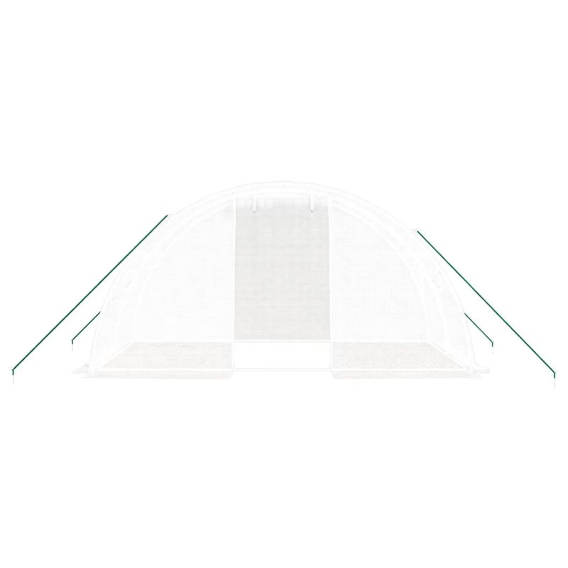 Casa si Gradina - Gradinarit si plante - Sere si solarii - Sera cu cadru din otel, alb, 8 m², 4x2x2 m - Infinity.ro