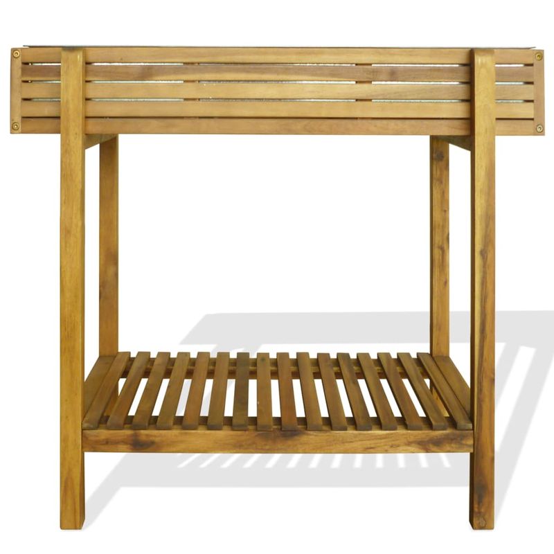 Casa si Gradina - Gradinarit si plante - Plante si ghivece - Ghivece si suporturi - Strat inaltat de gradina, lemn masiv de acacia si zinc - Infinity.ro