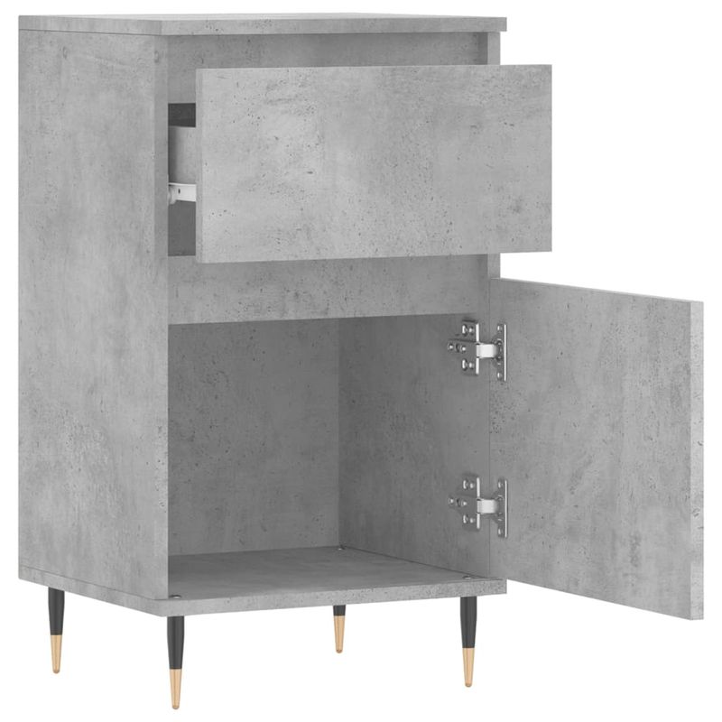 Casa si Gradina - Mobilier - Comode si corpuri - Comode - Servanta, gri beton, 40x35x70 cm, lemn prelucrat - Infinity.ro