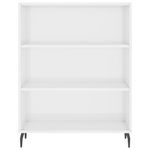 Casa si Gradina - Mobilier - Comode si corpuri - Comode - Dulap cu rafturi alb extralucios 69,5x32,5x90 cm lemn compozit - Infinity.ro
