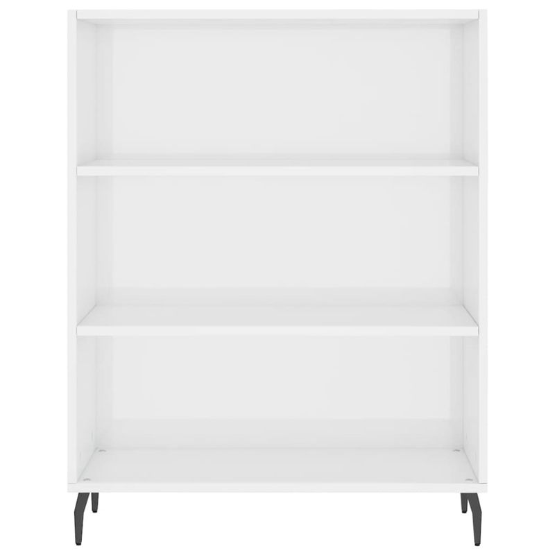 Casa si Gradina - Mobilier - Comode si corpuri - Comode - Dulap cu rafturi alb extralucios 69,5x32,5x90 cm lemn compozit - Infinity.ro