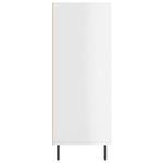 Casa si Gradina - Mobilier - Comode si corpuri - Comode - Dulap cu rafturi alb extralucios 69,5x32,5x90 cm lemn compozit - Infinity.ro