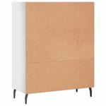 Casa si Gradina - Mobilier - Comode si corpuri - Comode - Dulap cu rafturi alb extralucios 69,5x32,5x90 cm lemn compozit - Infinity.ro
