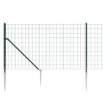 Casa si Gradina - Gradina si terasa - Garduri, panouri si accesorii - Gard plasa de sarma cu tarusi de fixare, verde, 1,1x25 m - Infinity.ro
