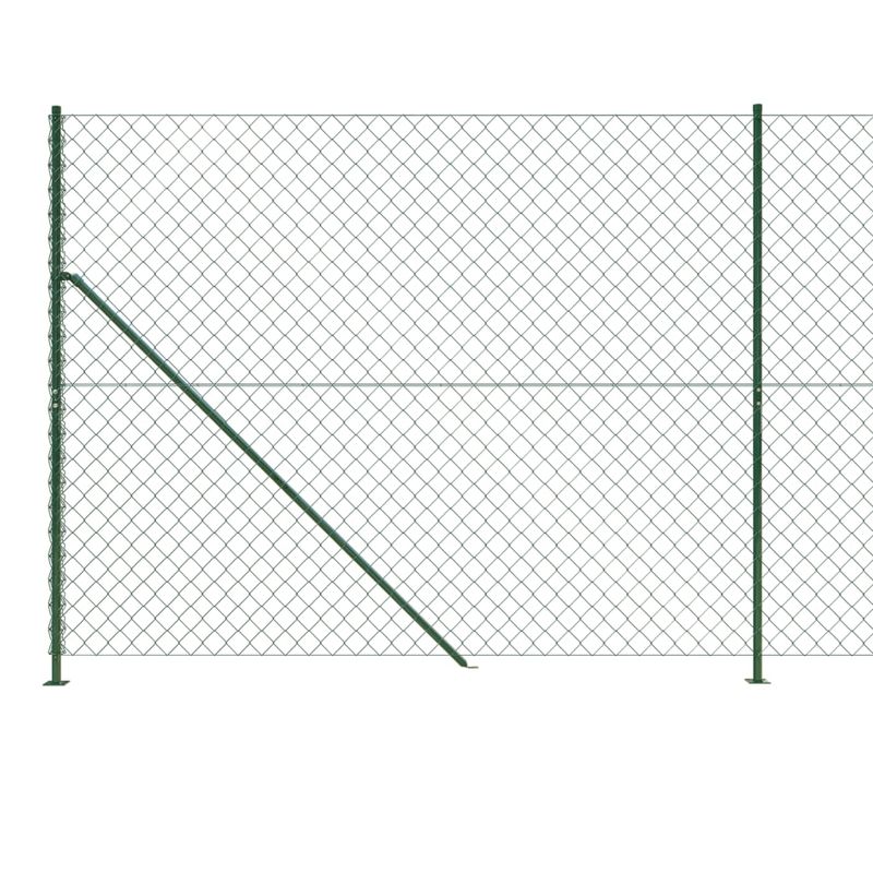 Casa si Gradina - Gradina si terasa - Garduri, panouri si accesorii - Gard plasa de sarma cu bordura, verde, 1,4x10 m - Infinity.ro