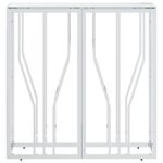 Casa si Gradina - Mobilier - Comode si corpuri - Console - Masa consola, 70x30x70 cm, otel inoxidabil si sticla - Infinity.ro