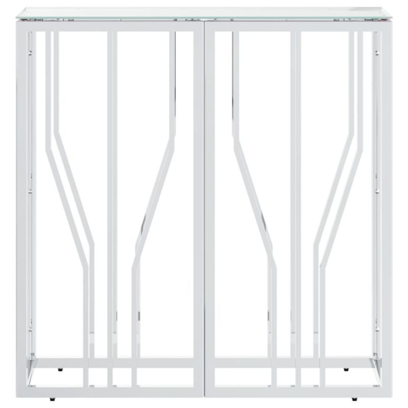 Casa si Gradina - Mobilier - Comode si corpuri - Console - Masa consola, 70x30x70 cm, otel inoxidabil si sticla - Infinity.ro